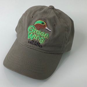 Ducks Unlimited Green Wing baseball cap hat size OSFM boys EUC